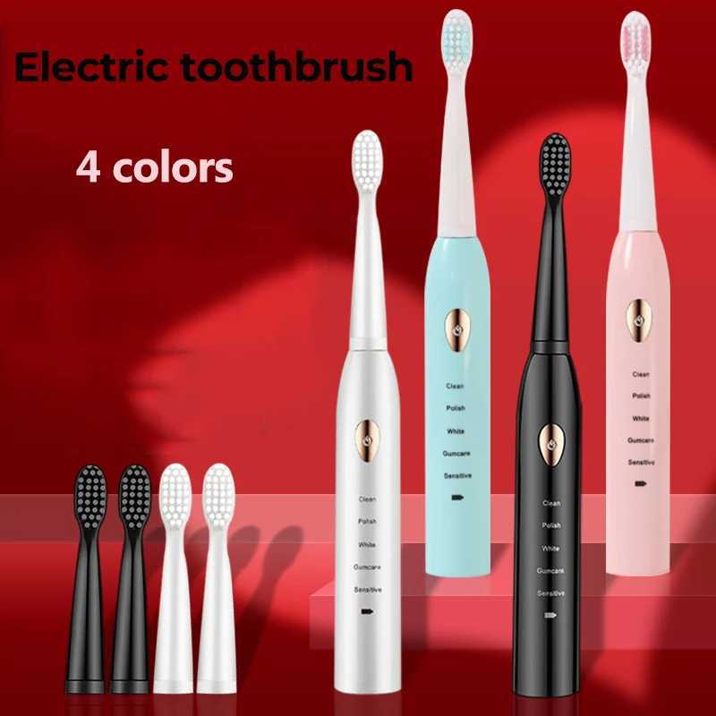 Cleaning adult black and white classic acoustic electric toothbrush adult 5-speed USB charging IPX7 waterproof acoustic electric toothbrush M241017