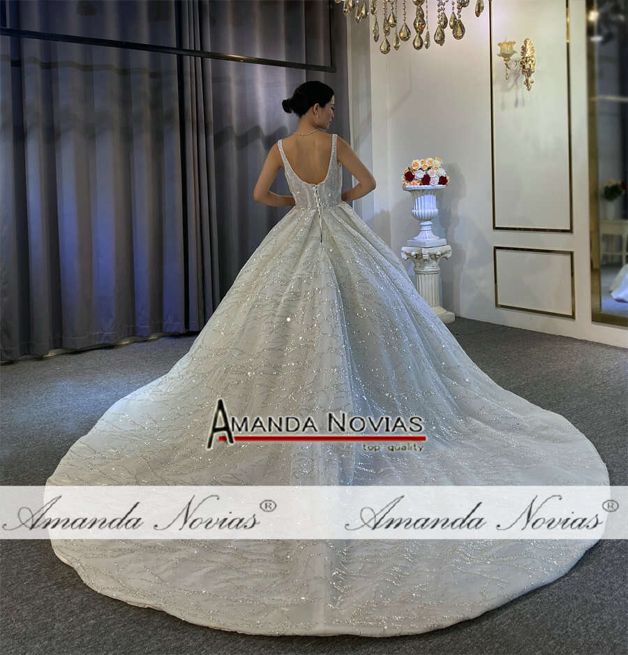 Amanda Novias Real photos wedding 100% high quality custom made dress