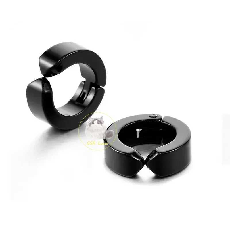 Home>Anime>Chainsaw>Yoshida Hirofumi Role Playing Earclip Earrings>Womens Punk Black Non Perforated Fake Earrings New Fashion Jewelry W241