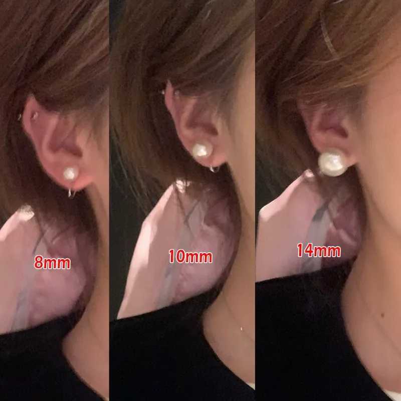 1 pair of pearl ear clip earrings fashionable earrings without ear holes simple ear sleeves fake perforations fashionable jewelry earrings W241017