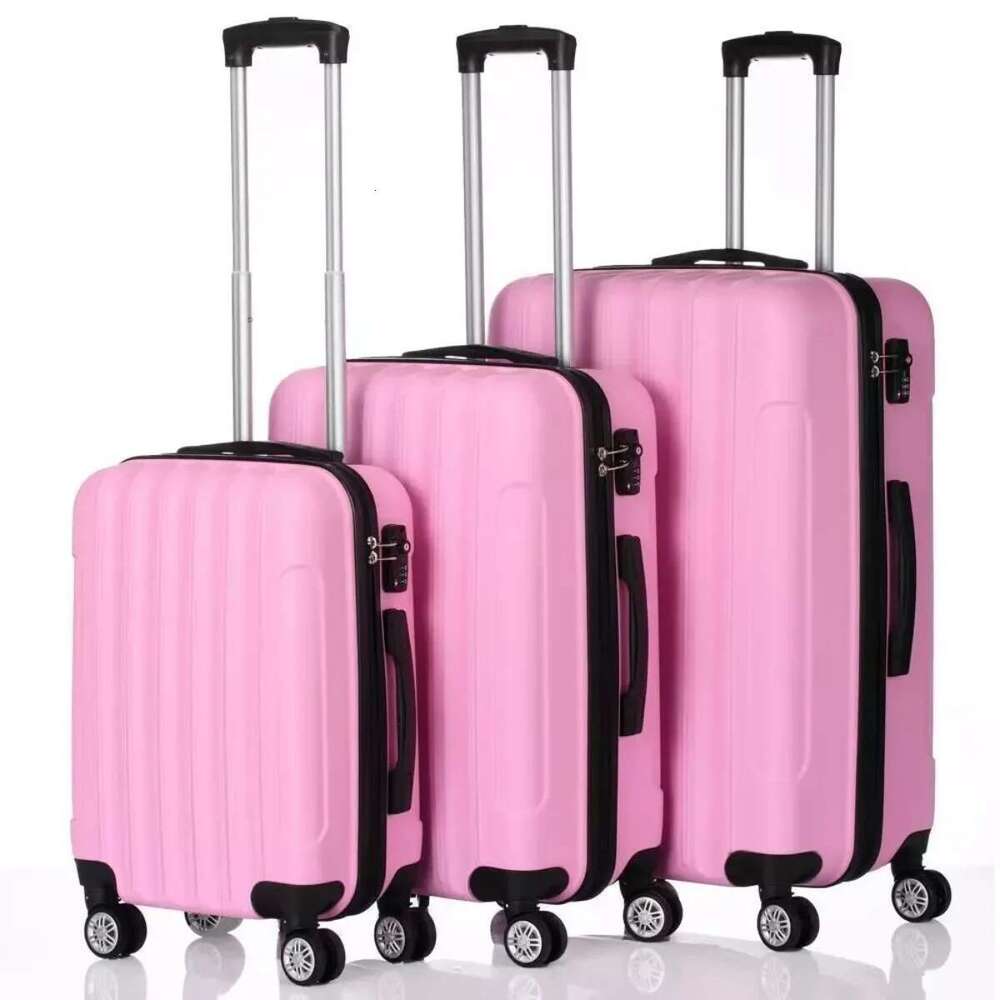 3pcs Lage Set Travel Trolley Hard Shell Suitcase Wheels TSA Lock 20" 24" 28"