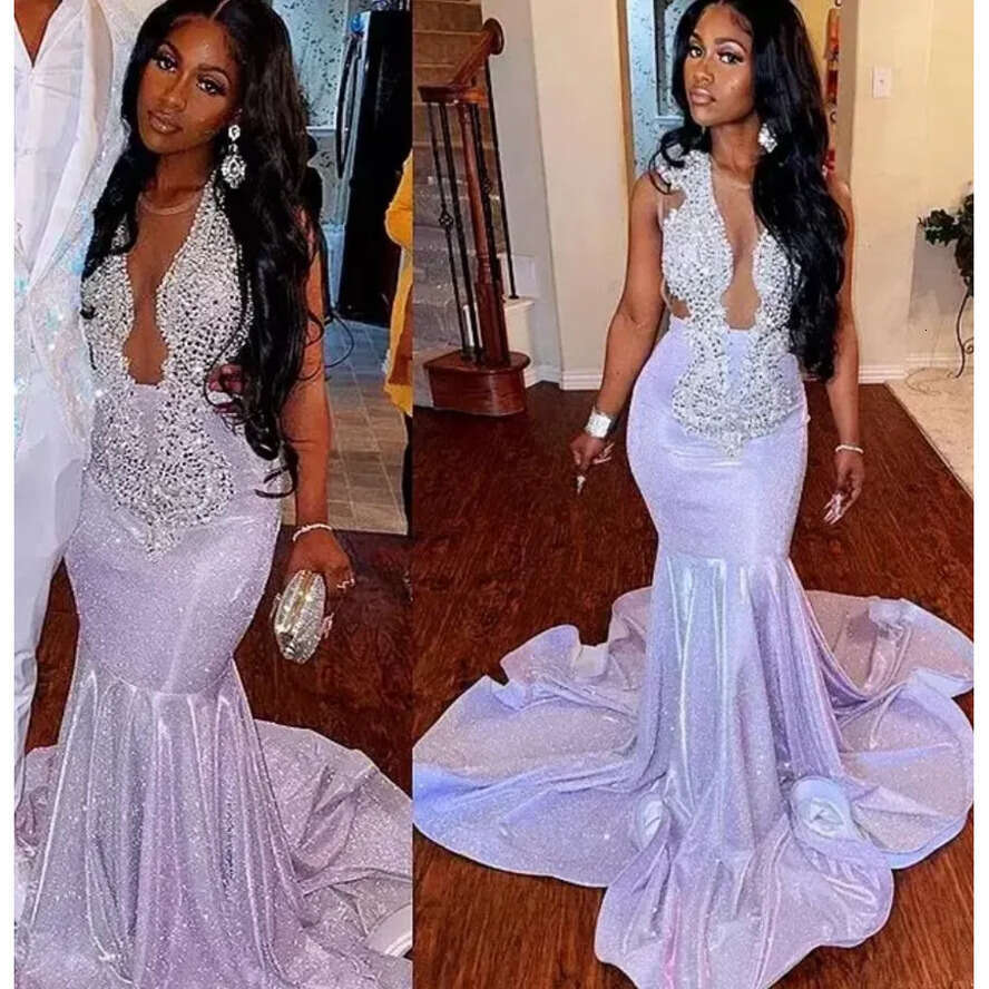 Taille aso plus arabe ebi sier cristaux de perles robes de bal de bal sirène sirène paillette de soirée formelle deuxième robe de réception robe