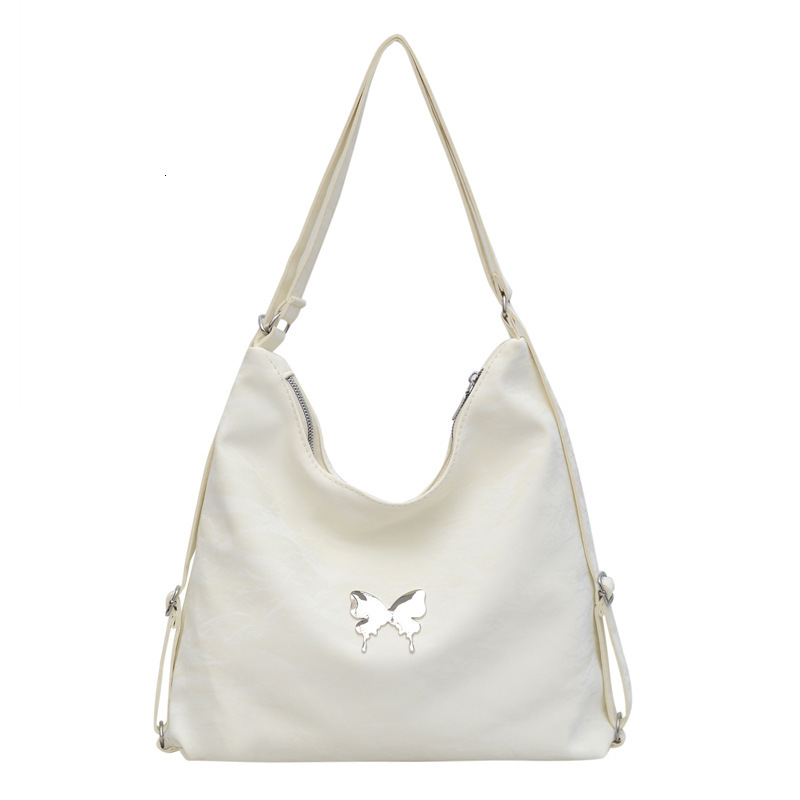 Women's handbag new single crossbody large capacity version butterfly simple double shoulder tote chain casual