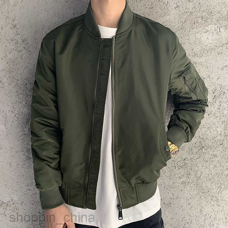 Men's Jackets Coats Air Force pilot jacket men's spring and autumn new solid color military green leisure Baseball Jacket fashion brand