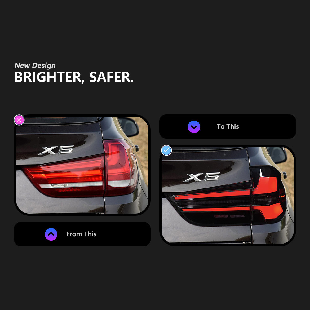 Auto Taillight for BMW X5 F15 LED Tail Light 20 14-20 18 F15 Rear Lamp Brake Signal Light Automotive Accessories