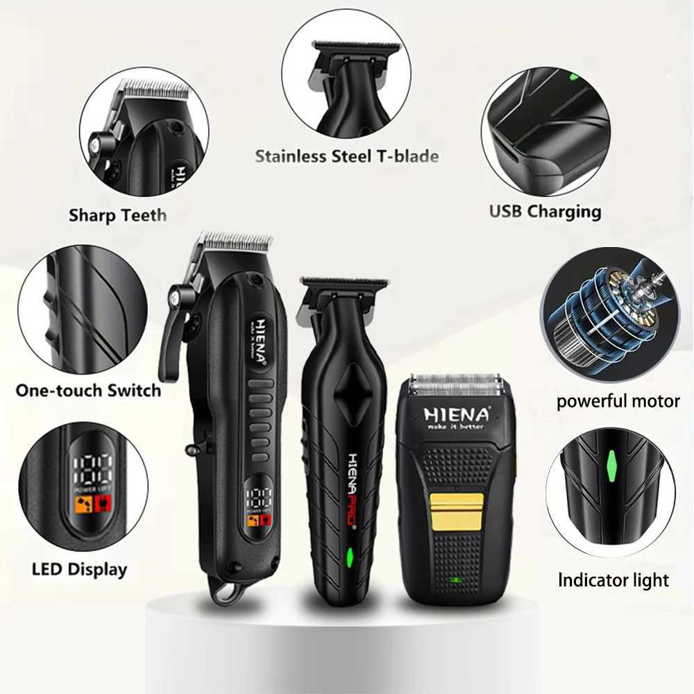 Hair clipper set cordless USB charging trimmer reciprocating shaver suitable for home use or barber use W241017