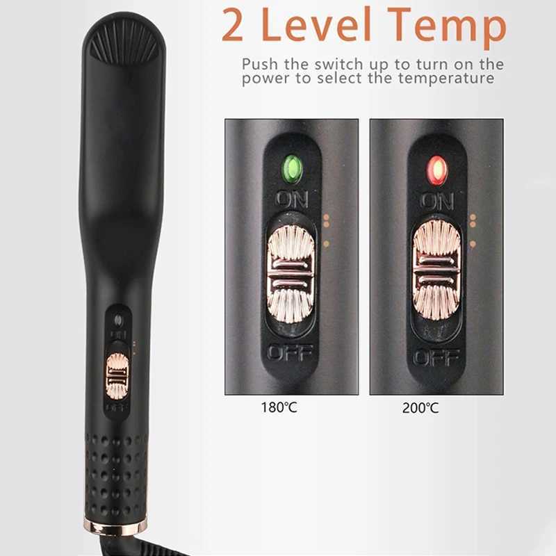 Portable Quick Heating Beard Straightening Comb 3 in 1 mini multi-function hair straightening and beard brushXJ241016