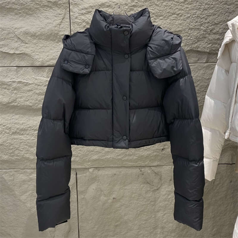 Winter Woman 2024 New High Quality White Duck Down Filg Down Jacket Short Slim Fit Hooded Puffer Coats Warm Thick Coat