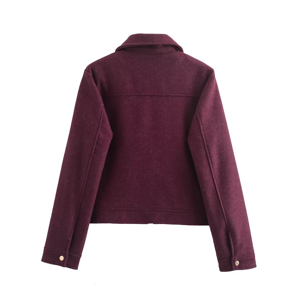 Women's Jaquetass Femininas Cargo With Button Long Sleeve Outwear Solid 2024 Inszart Bombers Jackets Coat