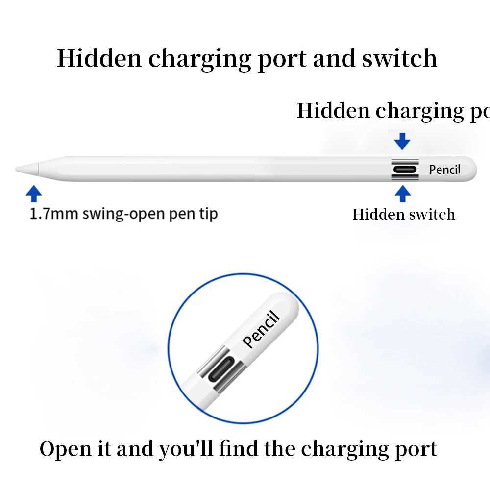Stylus Pens New Pencil (USB-C) for Pencil (USB-C) Capacitive Pen for Active Tablet Pen Palm Repulse Tile Pressure y241017