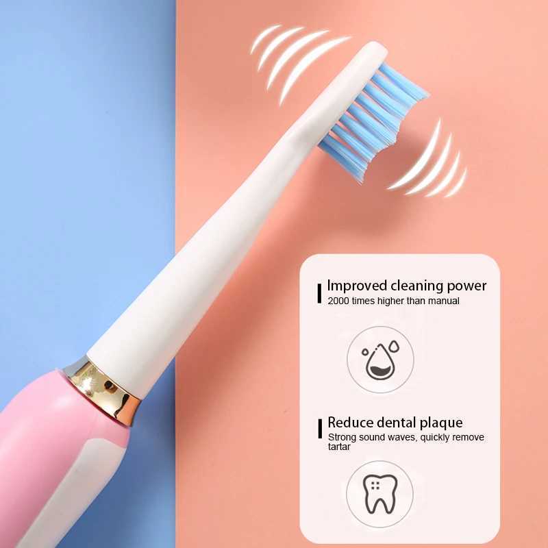 Electric toothbrush powerful sonic cleaning rechargeable waterproof suitable for men women households medical equipment oral care M241017