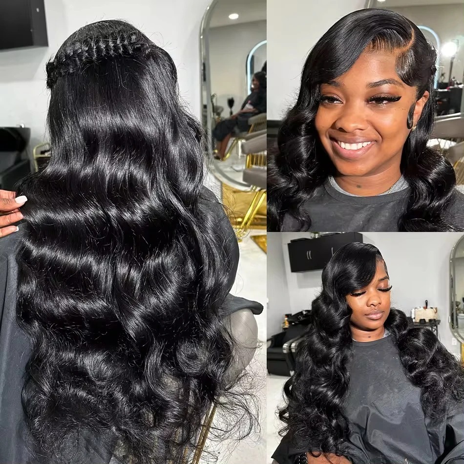 250 High Density Body Wave 13X6 HD Front Human Remy Hair 5X5 Glueless 13X4 Lace Frontal Wig Brazilian For Black Women