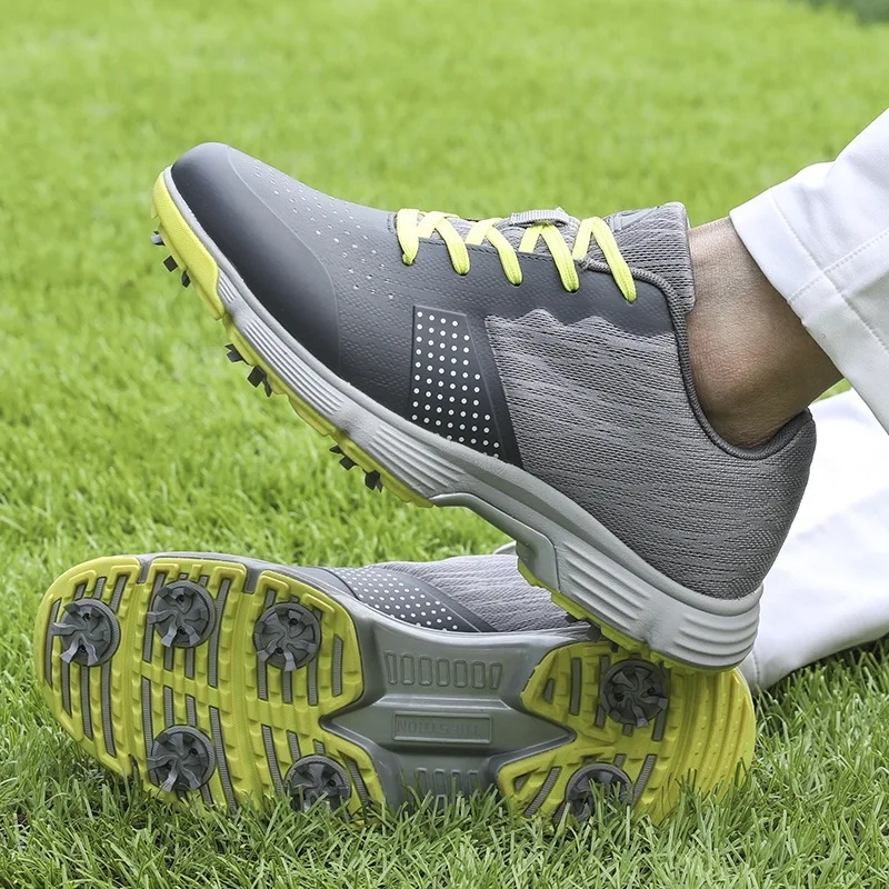 Waterproof Shoes For Men Spikeless Outdoor Sport Training Sneakers Classic Mens Golf Trainers Big Size Ddmythur