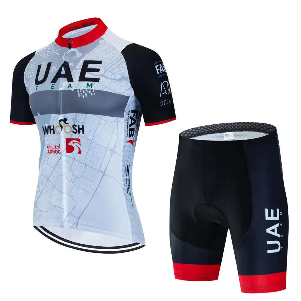 UAE Summer Bicycle Shirt Set Breathable Clothing MTB Hoodies Racing Sportswear 241007