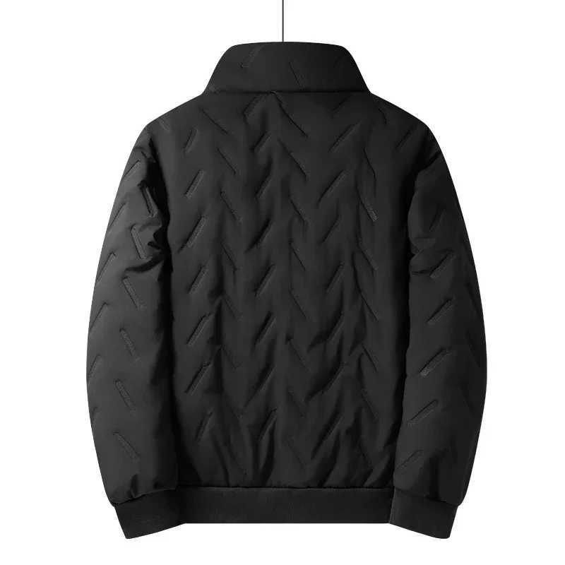 Men Thickened Jacket 7XL Warm Winter Coat Mens Cropped Woolen Plus Size Jackets Windproof Casual Fashion Cotton-padded Coat X241017