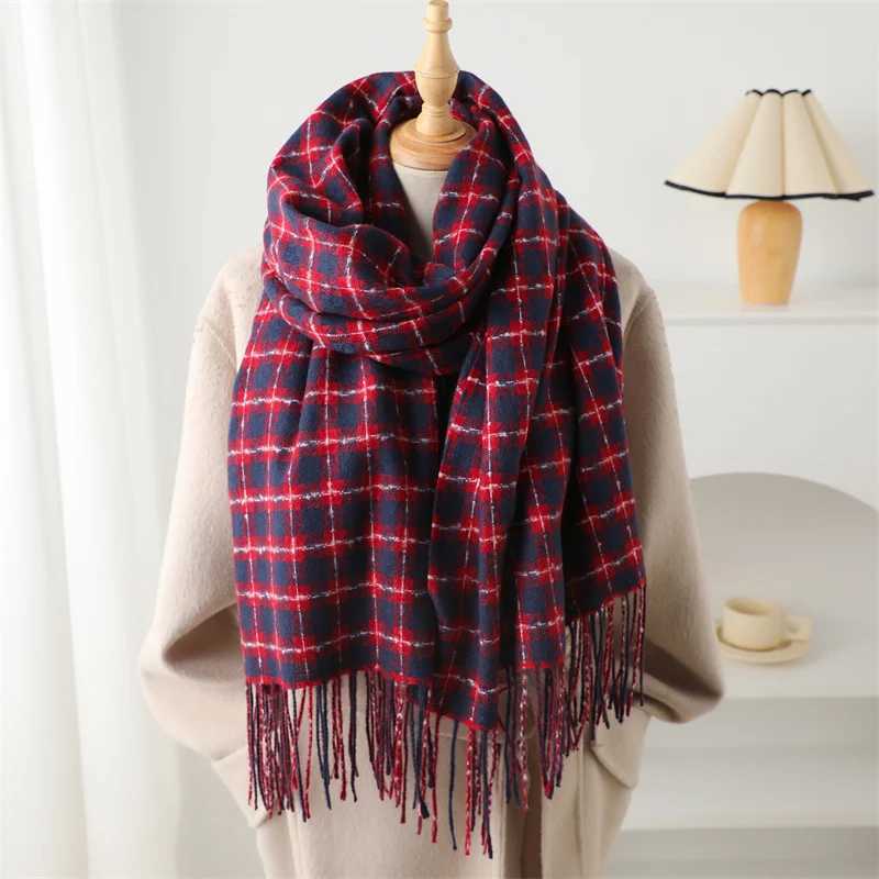 Classic Fashion Pashmina Scarf Tassel Plain Scarf Cashmere style Scarf Warm Solid Shawl Warm Shawl Womens Bandana Foard 2024 X241017