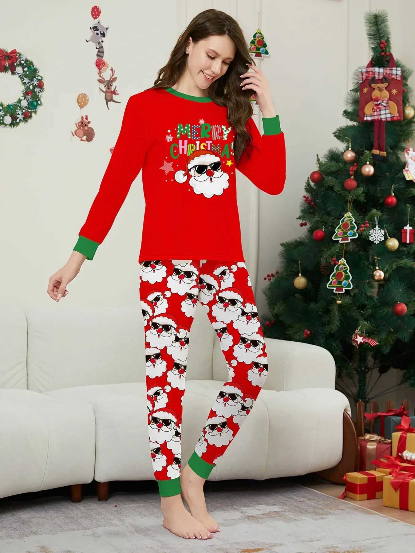 Christmas Matching Family Pajama Set 2025 Christmas Adult Children Baby Mother and Child Pajama Set W241015