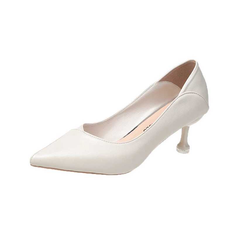 High quality Pointed Toe womens shoes 2024 spring new sexy slim high heels womens dress shoes simple and fashionable pump Y241017