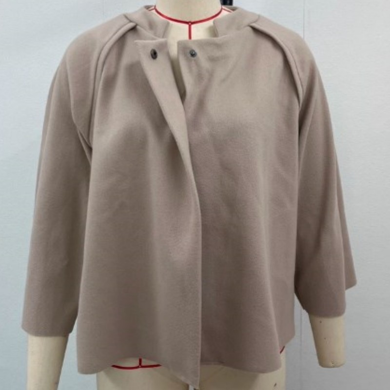 Women's Jackets 2024 Autumn Winter Loose Short Imitation Cashmere Long Sleeved Jacket Coat Fashion Red Black Coats