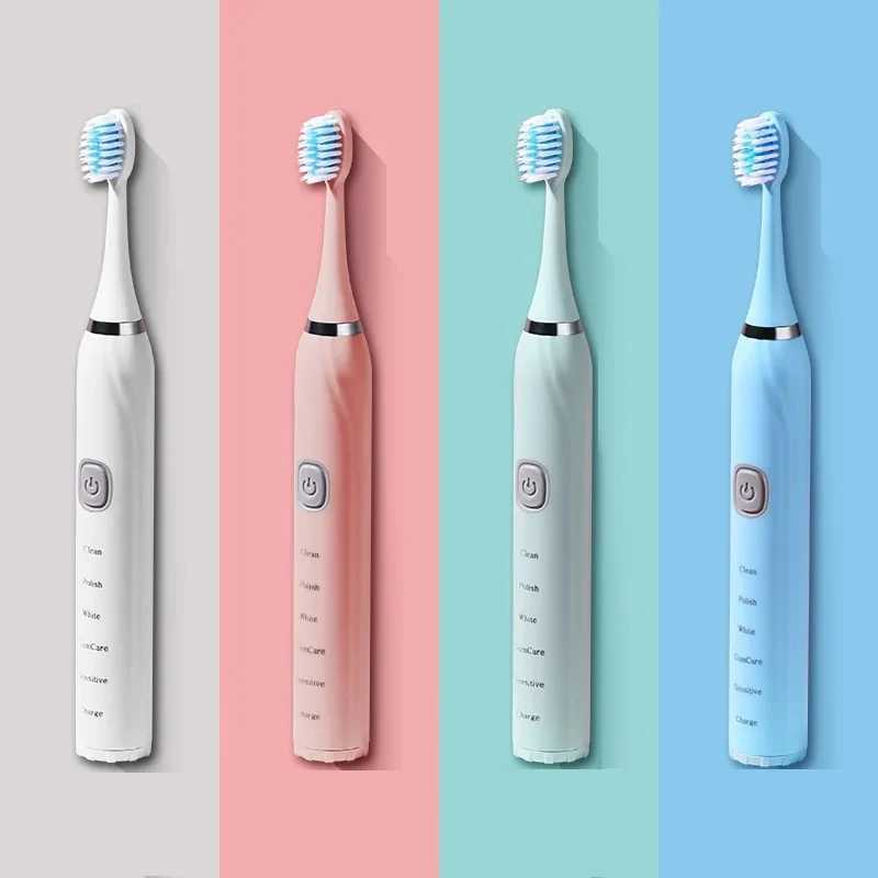 Sonic electric toothbrush timer brush 5-mode USB charger charging deep cleaning toothbrush replaced with head kit M241017