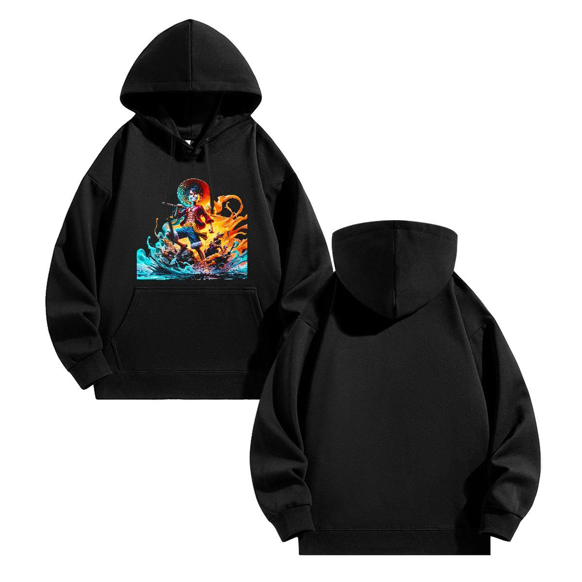 New Men Sweatshirt hoodie Breathable Soft Warm Men Hoodie Custom Cartoon Top Pullover Hoodie Sports Casual 350g Cotton