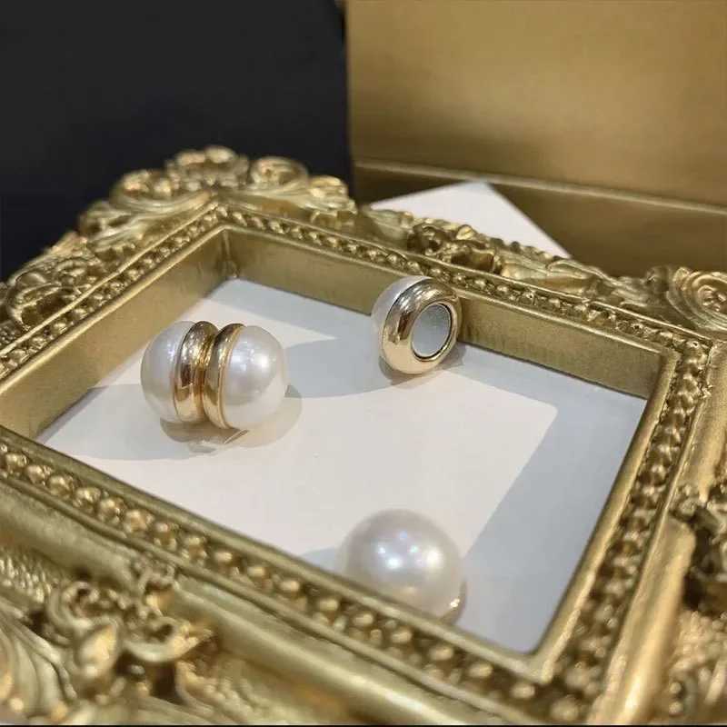 Korean fashion simulation womens magnetic pearl earrings new trend magnetic non perforated earring clip party jewelry W241017