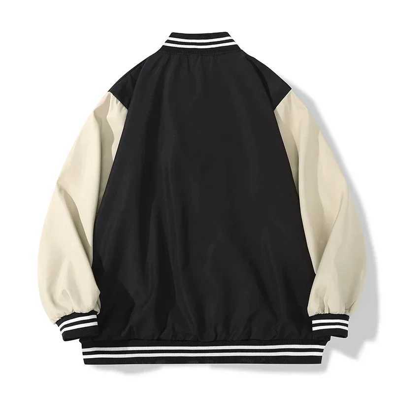 Youth college baseball jacket mens jacket autumn fashion casual sports jacket mens clothing top dog print M241017