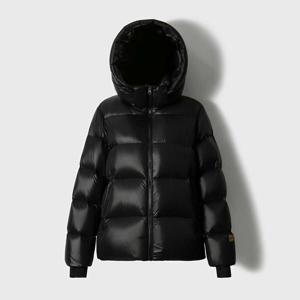 Volcanic Rock Technology, High-End Edition 90% White Women Black Gold Goose Down Jacket Women's Winter