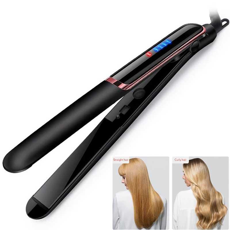 Professional Electric Splint Plat 2 In 1 Hair Straightener Curler Professional Hair Salon Flat Iron Anti Scald Hair StraightenerXJ241016