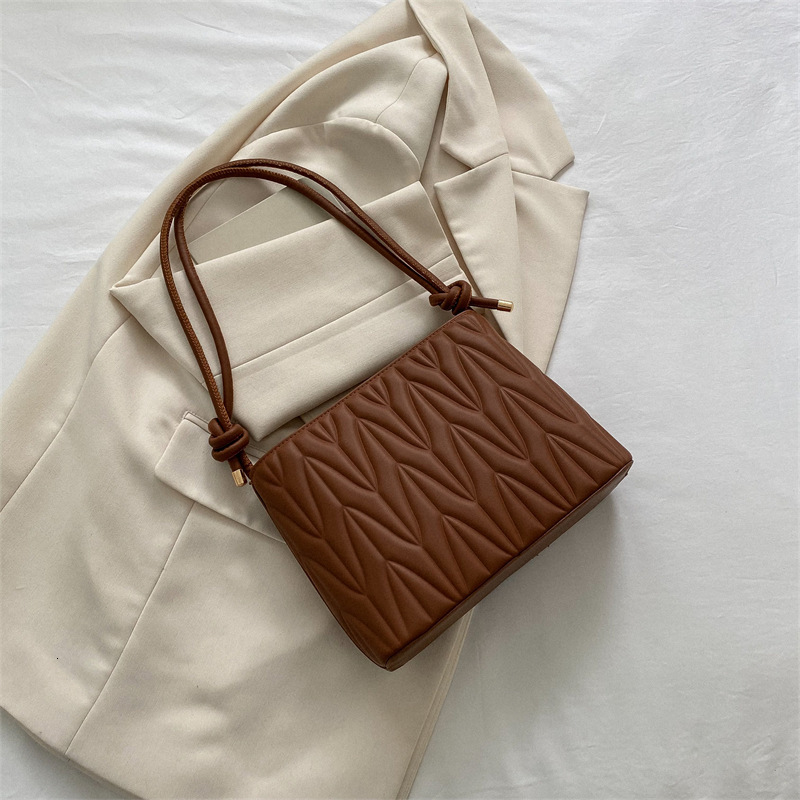 new autumn minimalist stylish women's fashionable diagonal cross single shoulder tote bag, casual niche, small and fresh