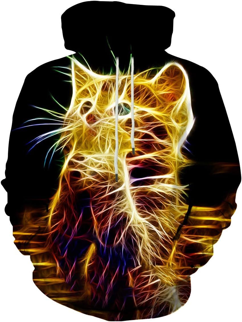 Hoodie for Mens Womens Graphic Hoodies for Men Women Unisex Novelty Sweatshirts Cool 3D Printed Pullover Hoody Hoodie with Pocket Graphic Fashionable 