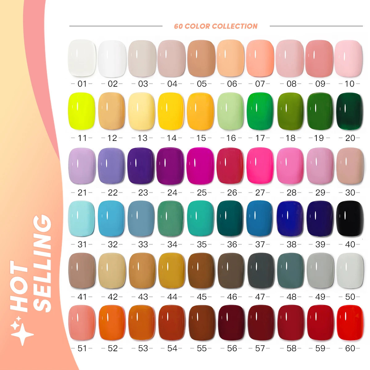 MXsi 60 Color gel nail polish Set 15ml Flash Soap UV Semi Permanent Varnish Salon Nail Accessories gel Set 241007