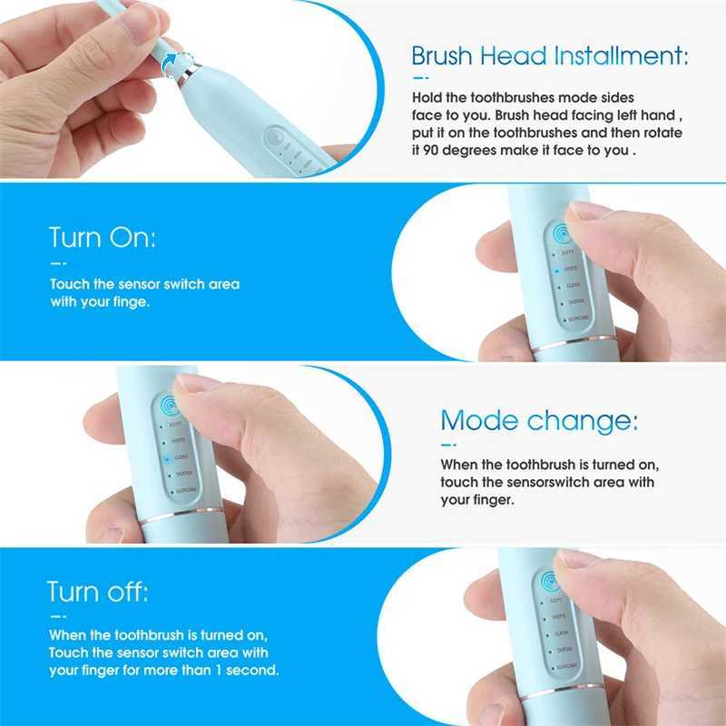 New Arrival Electric toothbrush home whitening IPX7 waterproof toothbrush automatic toothbrush dental calculus removal G241017
