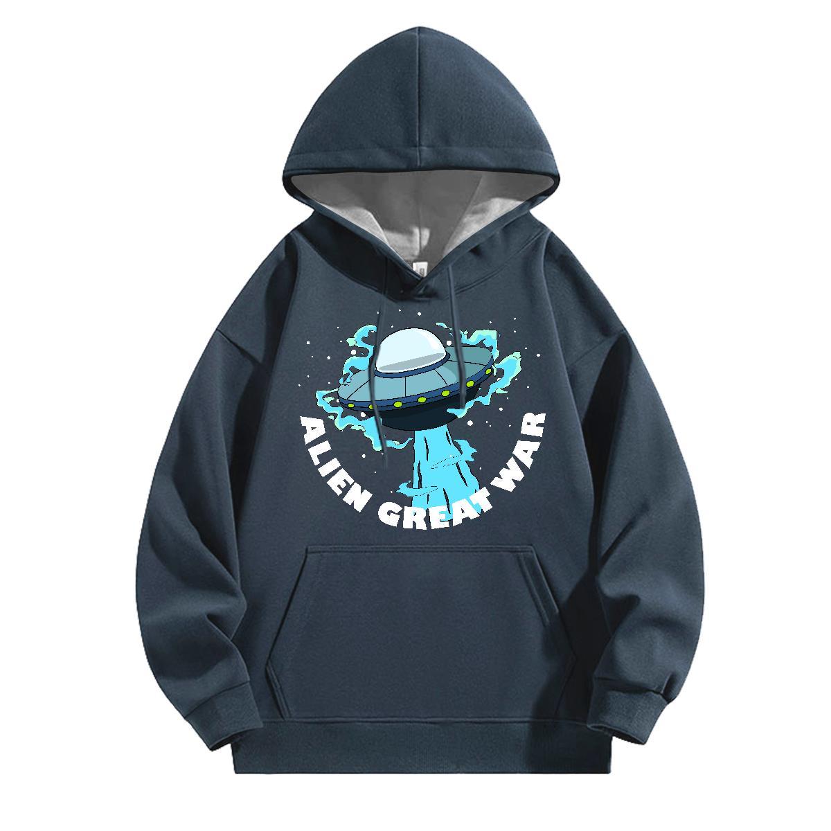 Designer Fashion Hoodie Long Sleeve Soft Loose Mens Hoodie Custom Printing Wear Outdoor Cotton 350g