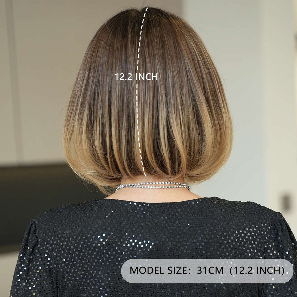 13 * 1 T Part Lace Synthetic Gradient Gold Medium Women's Short Curly Hair Wig
