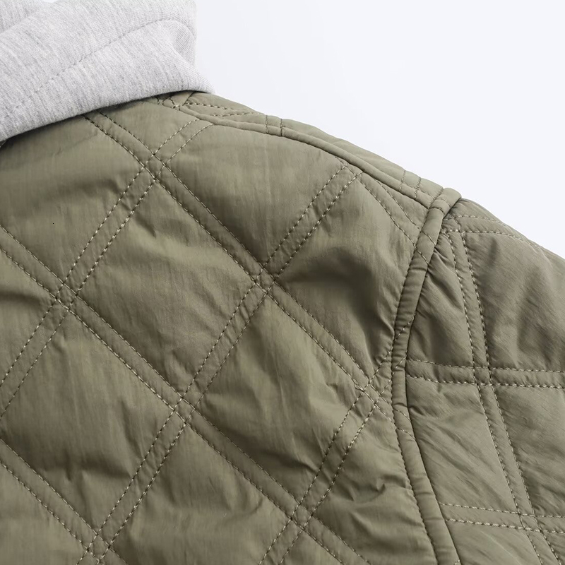 Women's Parkas Jackets Hoodies Coat Casual Loose Long Sleeve 2024 Inszart Solid With Button Y2k Outerwear Armygreen Woman Jacket