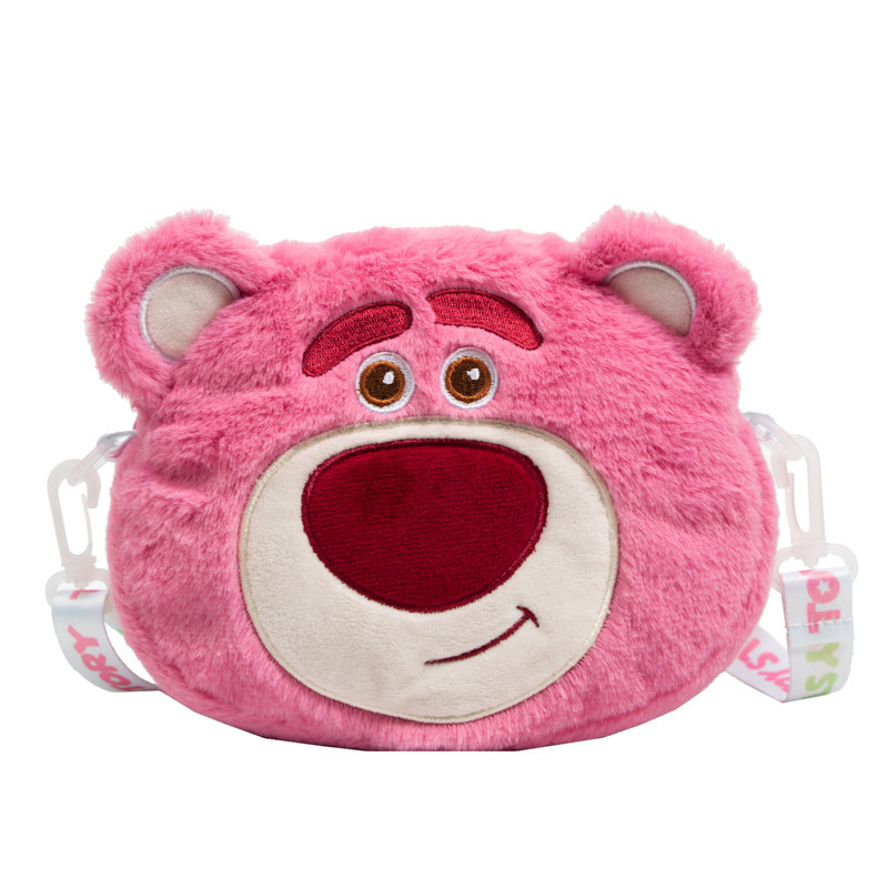 Fashionable New Cute and Fresh Doll Plush Toy Crossover Bag Women's Single Shoulder Crossbody Simple