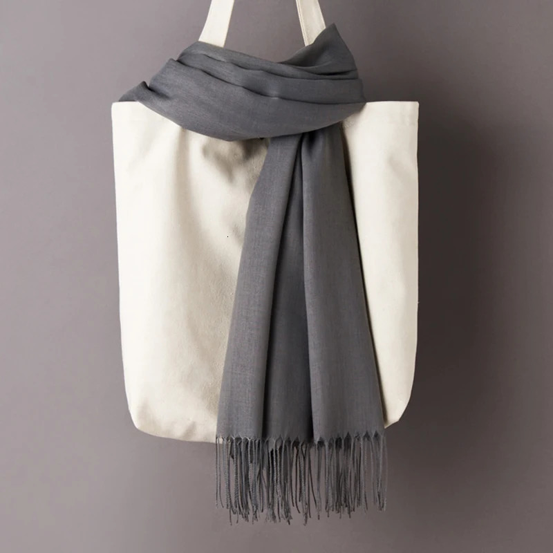Womens autumn cotton scarf solid color tassel thin scarf soft plain weave shawl Foulard adhesive winter warm shawl 241017