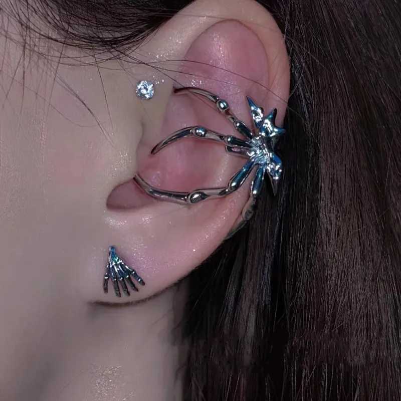 Personalized design spider ear cuffs without perforations earrings 2023 fashion cool punk gothic unique metal ear clip W241017