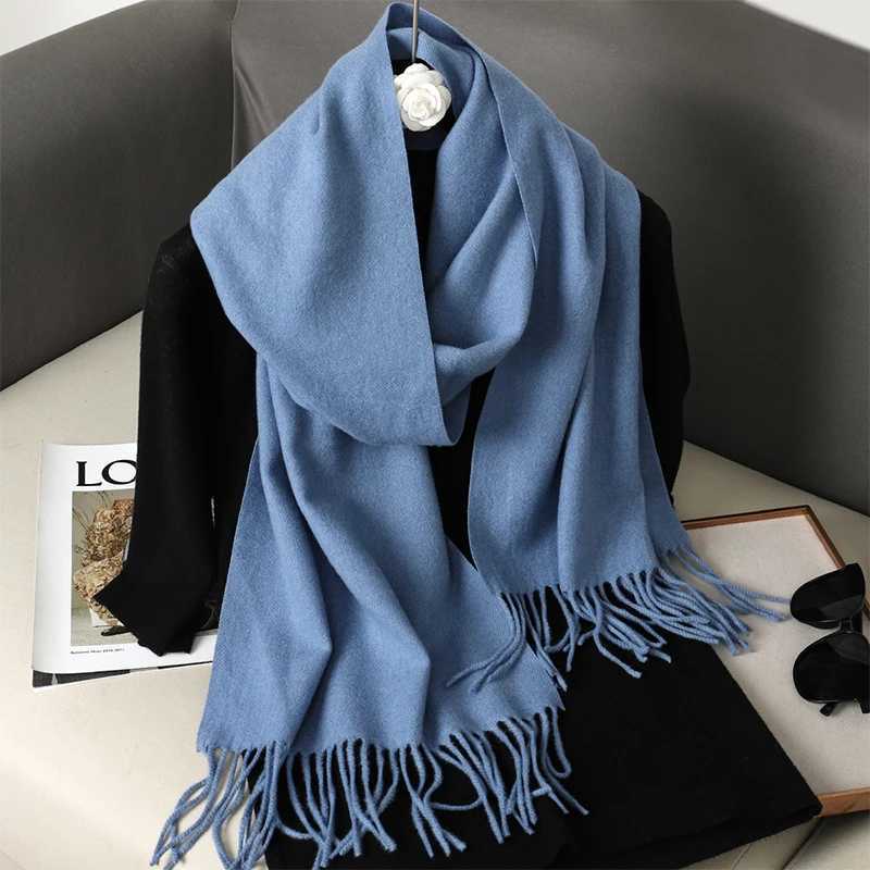 New 62 color winter scarf suitable for warm and cozy cashmere scarves headscarves solid color womens shawl bags Fem Pashmina Bandana scarves X2410171