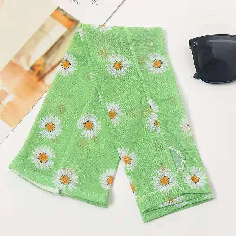 Summer female sunscreen sleeve wind net red arm protection gloves thin section mesh long section driving anti-ultraviolet rays