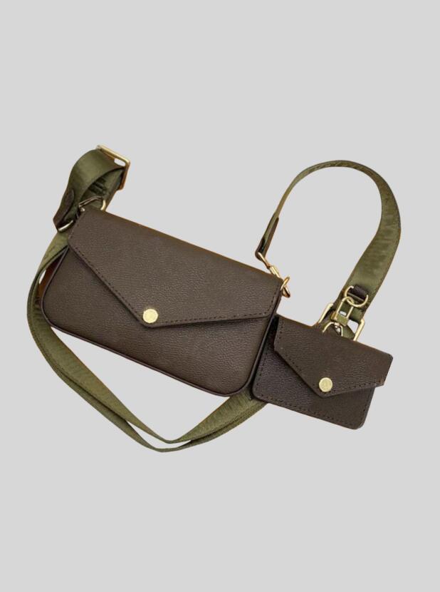 Designers POCHETTE 3 pcs/set Wallets Women Leather Handbags Luxurys Womens Messenger Chain Shoulder Bag Clutch Crossbody Purse