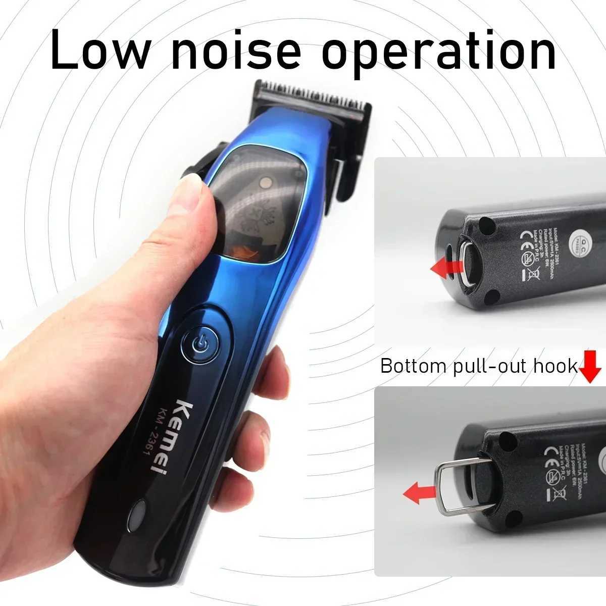Kemei High Speed Magnetic Motor Professional Hair Clipper 10000RPM Cordless Electric Hair Clipper W241017