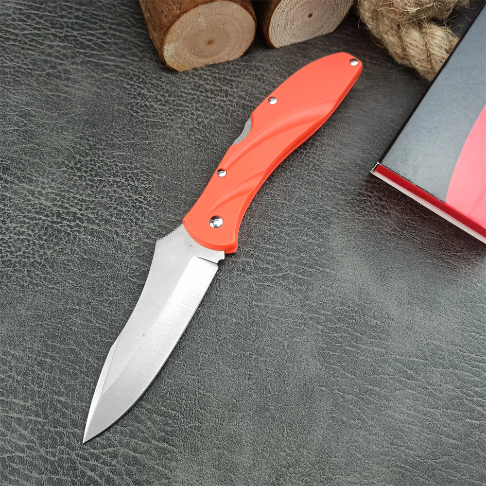 Portable Multifunctional Folding Knife with D2 Steel Blade, Nylon Fiber Handle High-Quality Survival EDC Hunting Tool for Outdoor Use - Models 15535, 