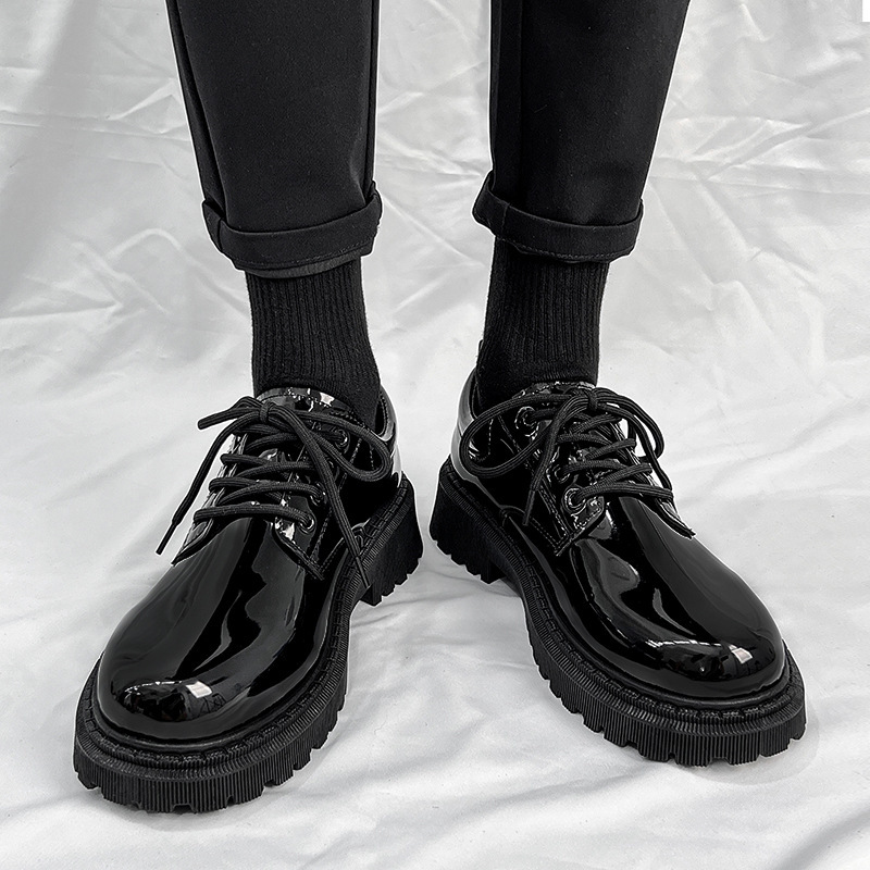 White Lace-Up Sneakers: New 2024 Women's Casual Board Shoes with Thick Soles