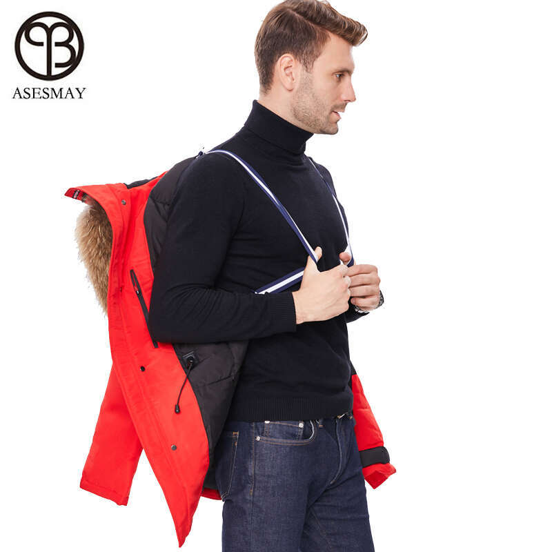 Winter Jacket 2024 New High-Quality 90% White Duck Down Men Coat European Size Thick Warm Brand Parkas Degree For -30