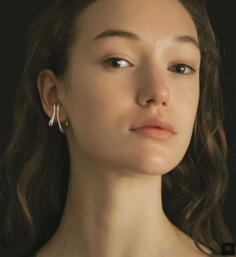 2020 New Female Male Simple Earhole Leafless Couple Ear Bone Clip Female Party Jewelry Gift Dual purpose Earrings W241017