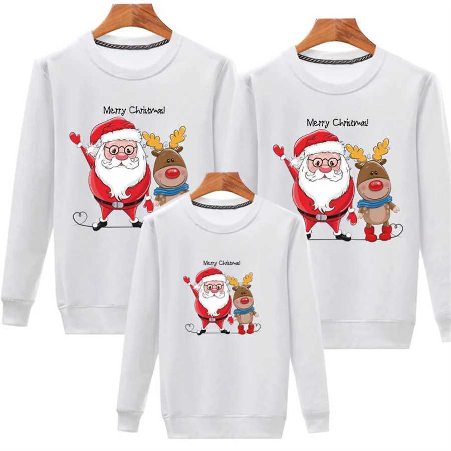 Christmas jerseys family sets Santa Claus team sports shirts mothers fathers daughters sons matching clothing couples sweaters baby parachuting W24101