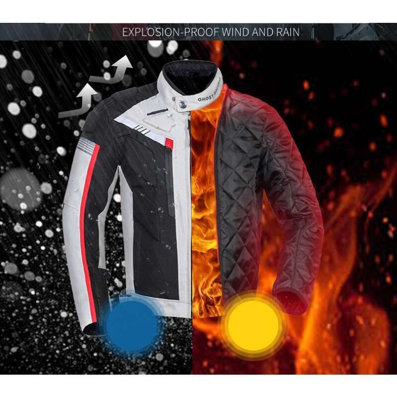 Motorcycle Set Men's Warm Waterproof Jackets+Wear Resistant Pants 2 Piece Suit Outdoor Motobiker Racing Anti-Fall Motocross Sets