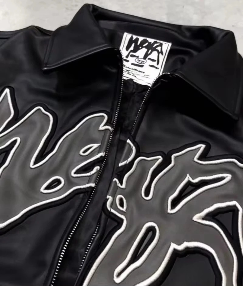 Street Y2k New Fashion Letter Embroidered And Coat Men Haruku Casual Loose Baseball Uniform Couple Joker Punk Jacket